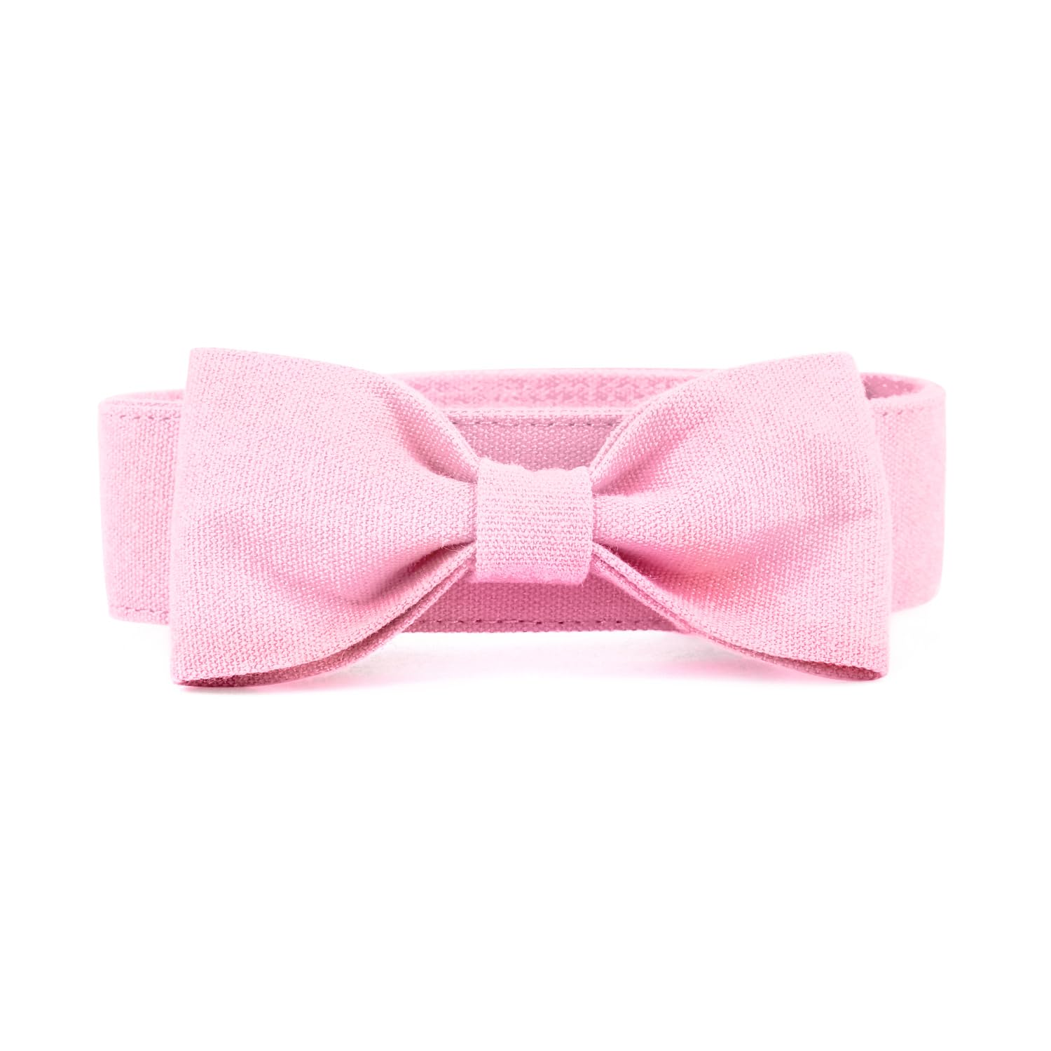 Segarty Dog Bow Tie Collar, Adjustable Pink Bowtie For Small Medium Dogs, Durable Cat Neck Tie Tuxedo Comfortable Cotton Girl Pe