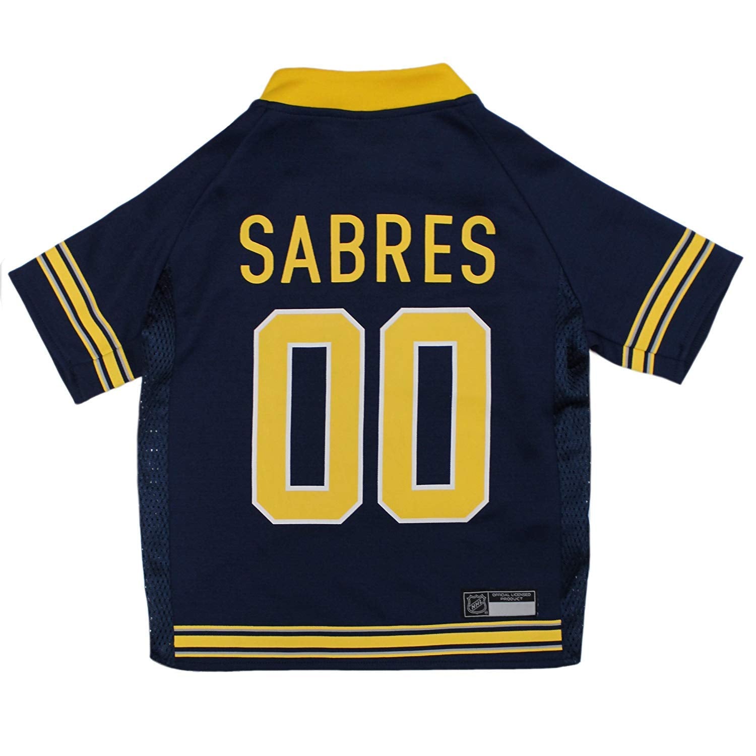 Pets First NHL Buffalo Sabres Jersey for Dogs & Cats, Large. - Let Your Pet Be A Real NHL Fan!