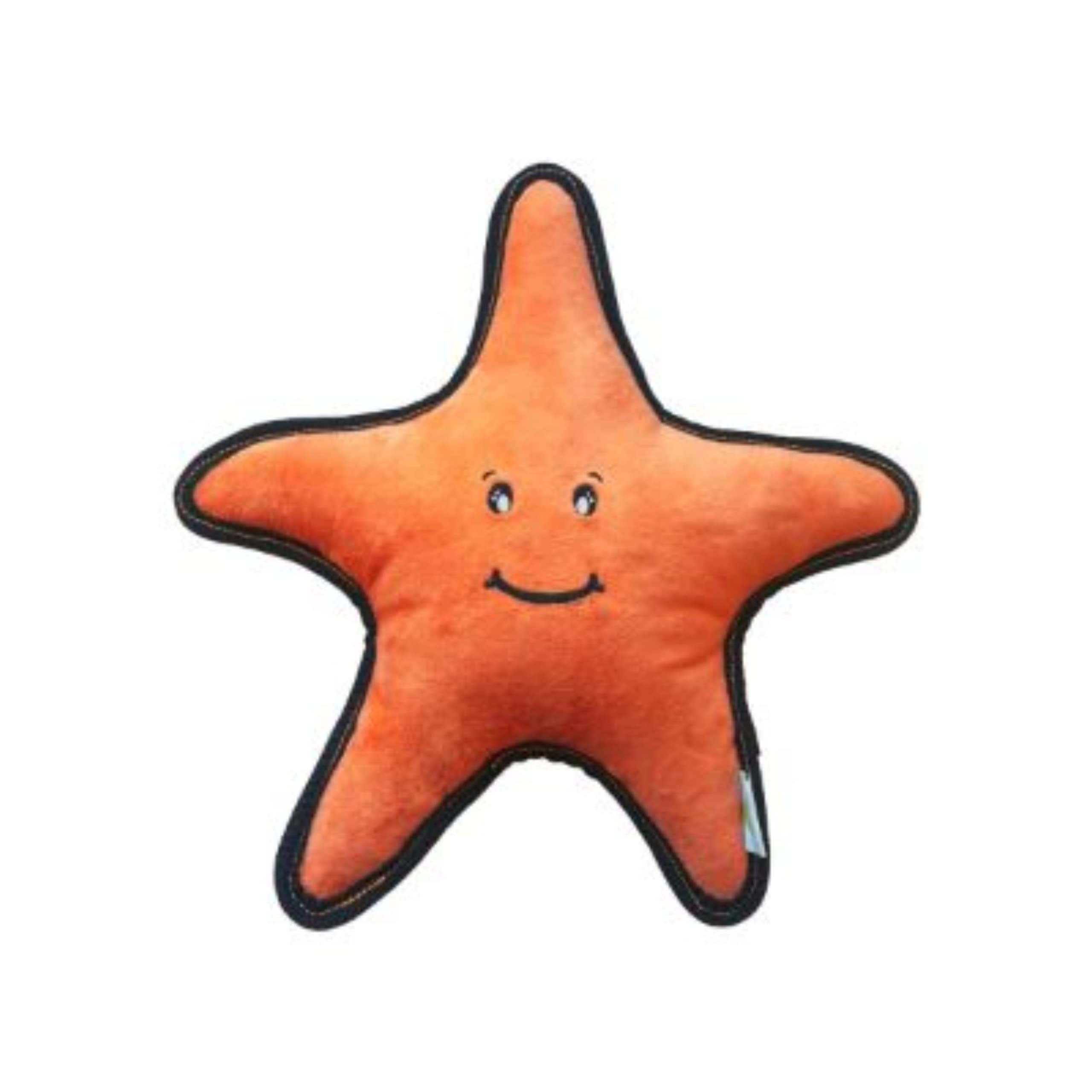 Beco Starfish Friend Soft Squeaker Dog Toy Made with Recycled Materials, Double Stitched & Layered, Medium for All Dog & Puppy S