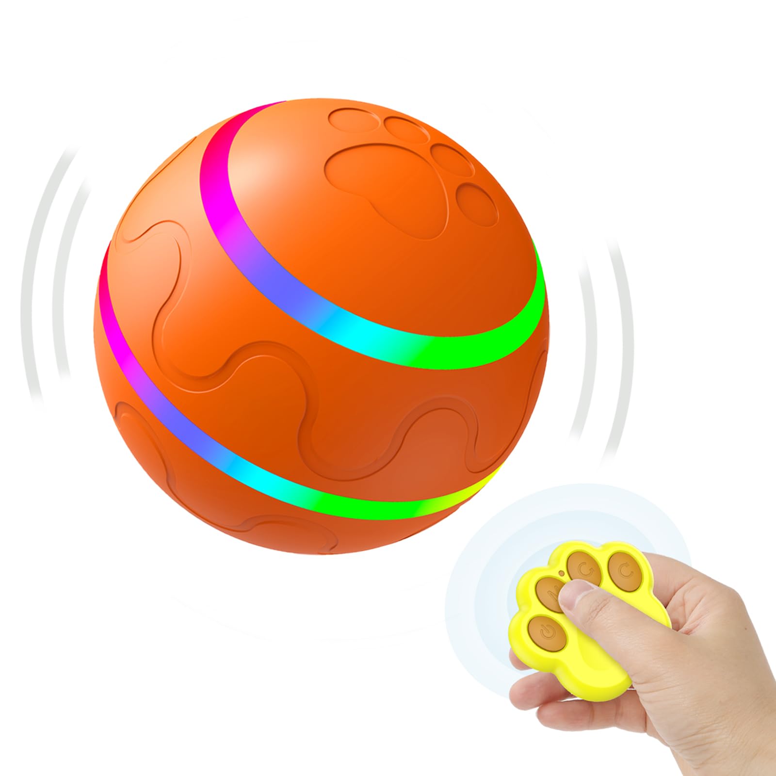 Morhandisn Interactive Dog Toys Dog Ball - 2025 Newly Upgraded Durable Motion Activated Automatic Moving, Bouncing, And Rotating