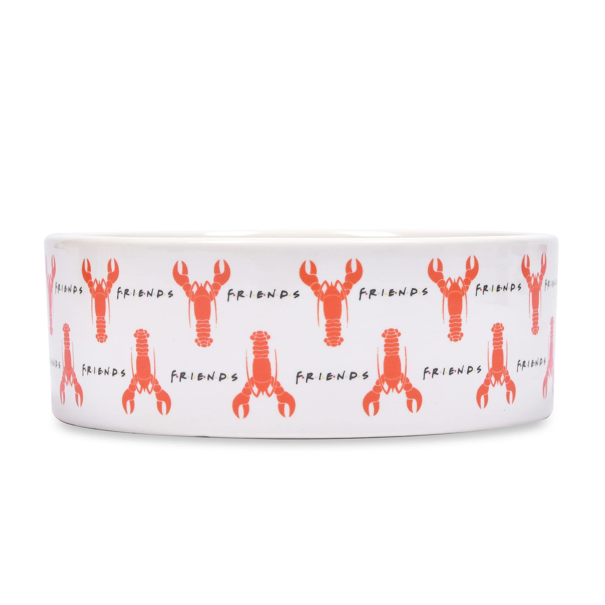 Friends the TV Show Youre My Lobster Cat Bowl, 5 12.17oz Ceramic & DishwasherSafe with Lobsters and Friends Logos | Frien