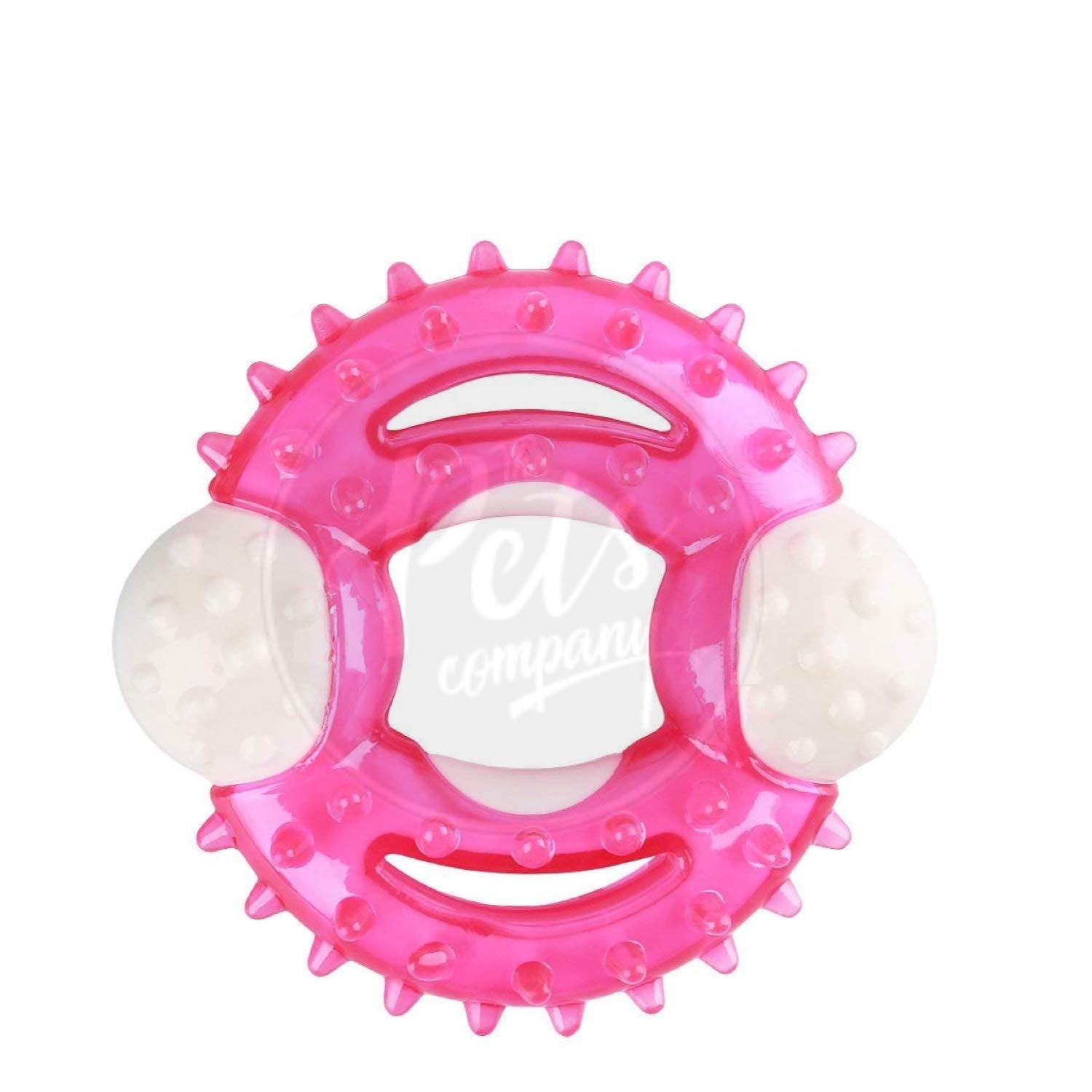 Pets Hard Chew Spike Ring Dental Chewing, Puppy Teething Toy For Small Dogs & Puppies, 3.5 Inches