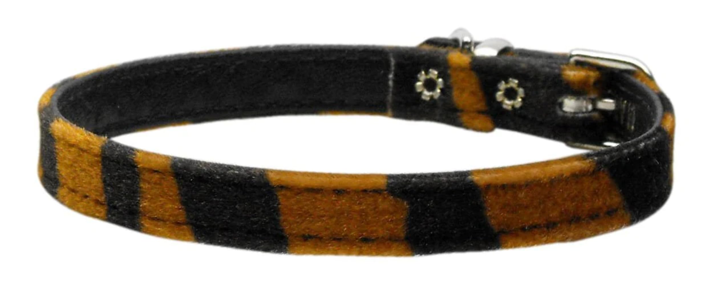 Dog, Puppy & Pet Plain Collar, "3/8" Wide Animal Print" Jaguar 14