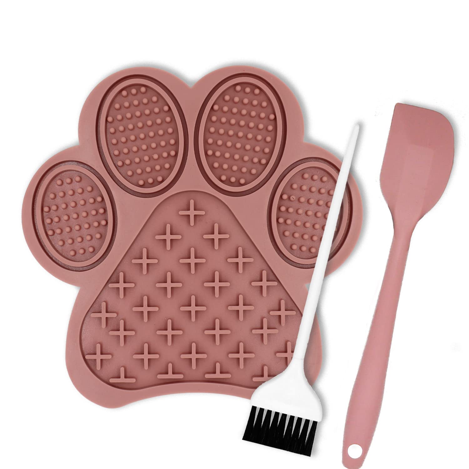 Lick Mat for Dogs and Cats - Slow Feeder Licking Pad with Suction Cups, Food-Grade Silicone for Bathing, Grooming, Nail Trimming