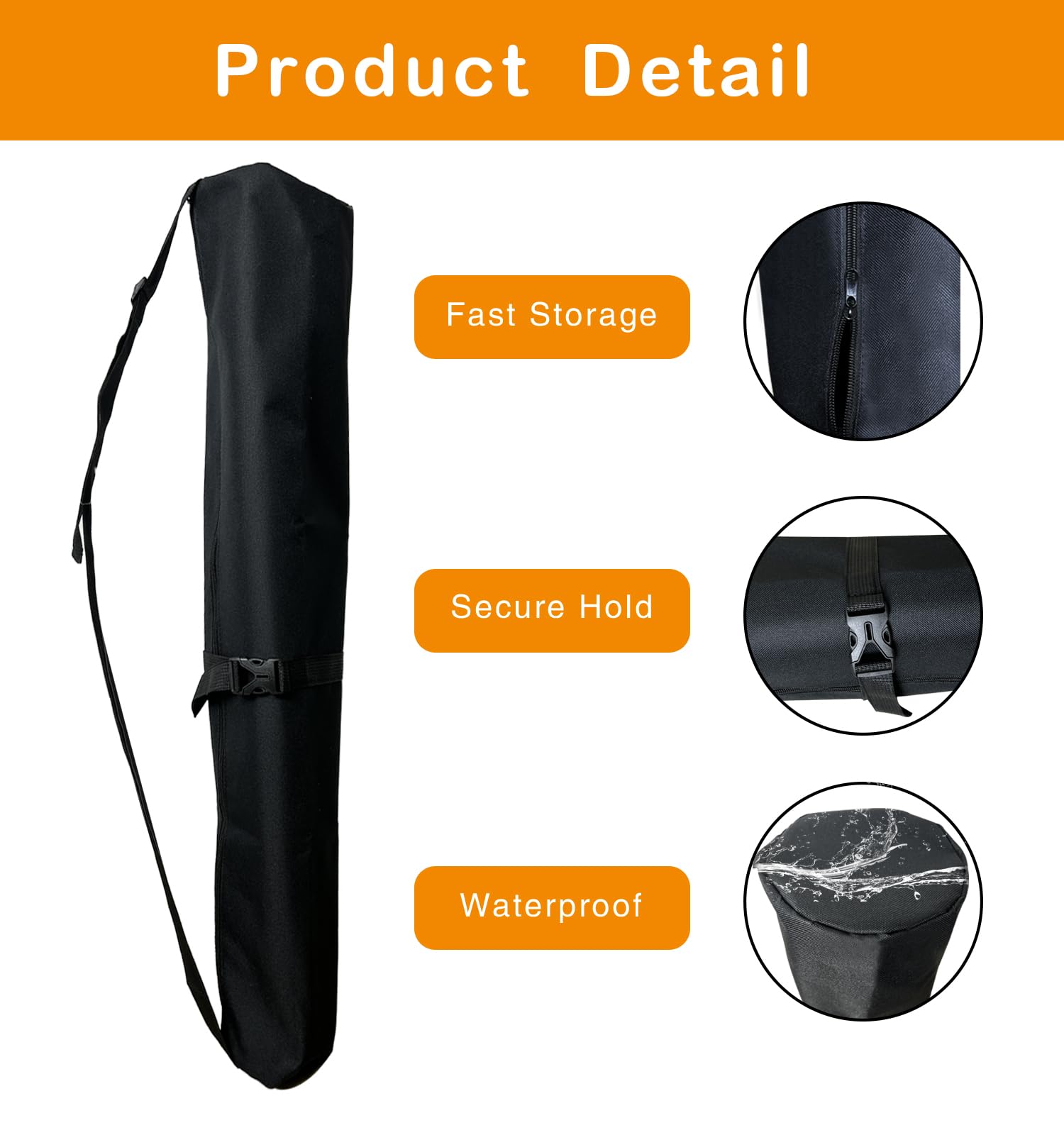 Dog Playpen Stakes Storage Bag, Waterproof Heavy Duty Dog Fence Stake Storage Bag With Carrying Strap Fits All 24 Inch Dog Pen,