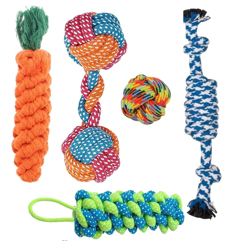 Dog Trust Dog Rope Toy For Boredom, Puppy Chew Toys For Teething Training  Interactive Dog Toys With Natural Cotton, Teeth Clea