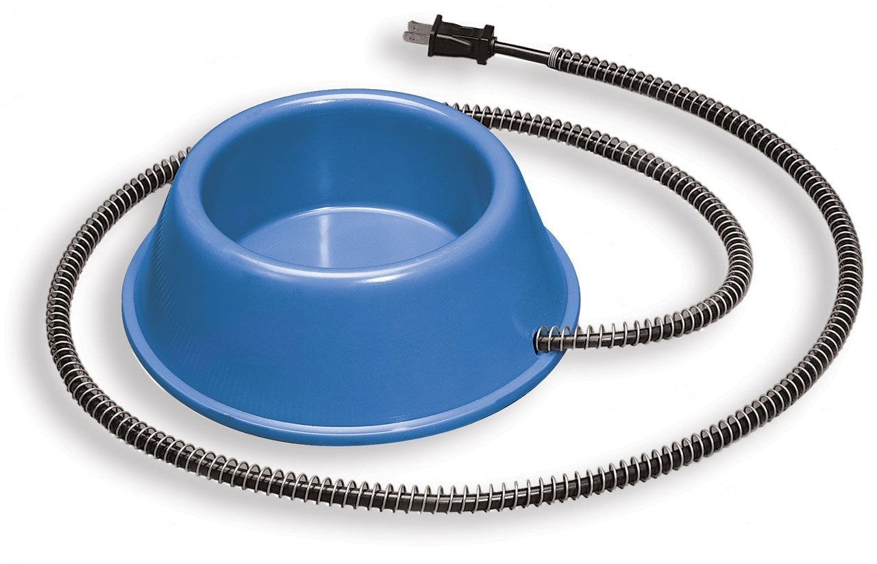 Api® Heated Dog Bowl | Plastic Heated Pet Bowl | Outdoor Heated Cat Bowl | 1 Quart