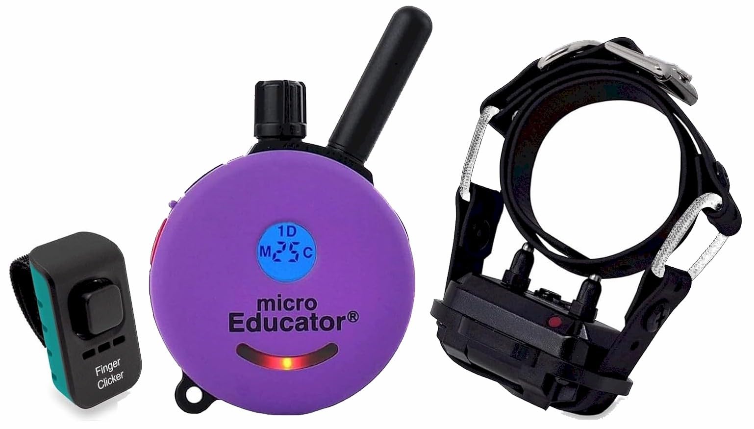 Educator E-Collar Humane Dog Training Collar With Remote, 100 Safe Tapping Stimulation Levels, Night Light, Waterproof, Recharge
