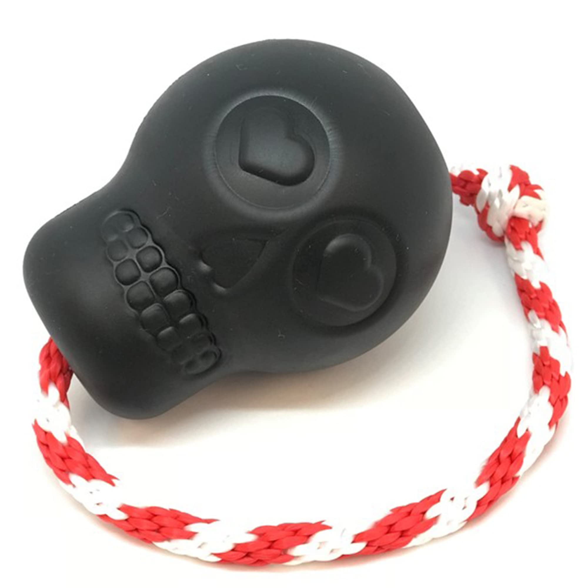 SodaPup USA-K9 Magnum Skull - Dog Tug Toy, Chew Toy, & Treat Dispenser Made in USA from Our Most Durable Non-Toxic, Pet-Safe, Fo