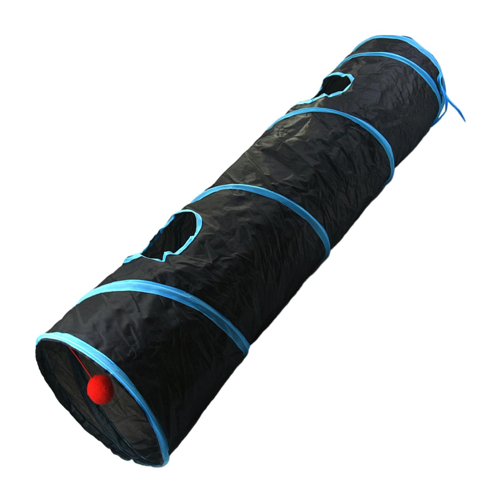 Ecomistiq Cat Tunnel Tube With Toy Ball Tunnels Play Tent For Kitten Small Dog Rabbits| Toys| Supplies |Pet