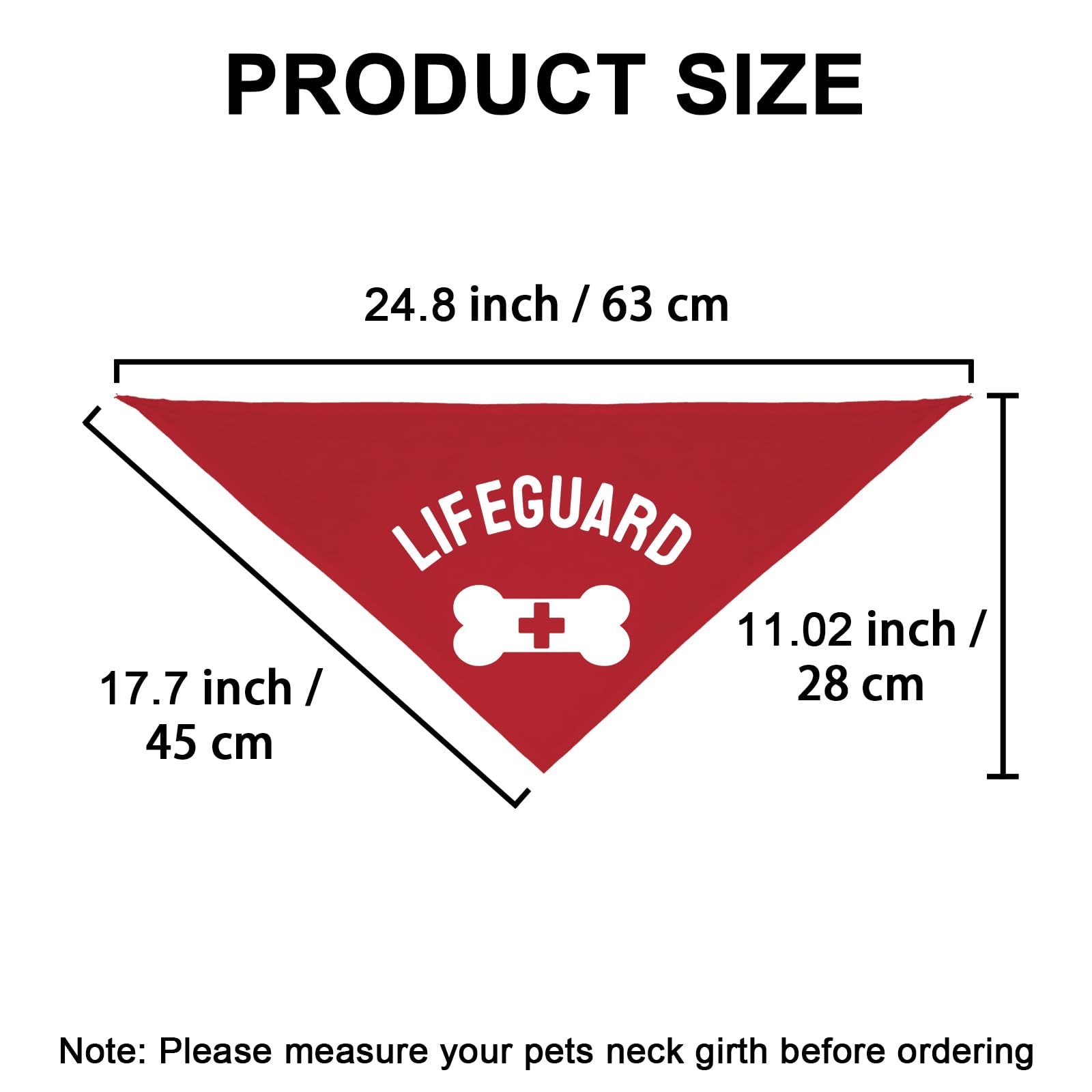 Lifeguard Pet Puppy Dog Beach Pool Accessories Scarf,Summer Security Bandana (Lifeguard)