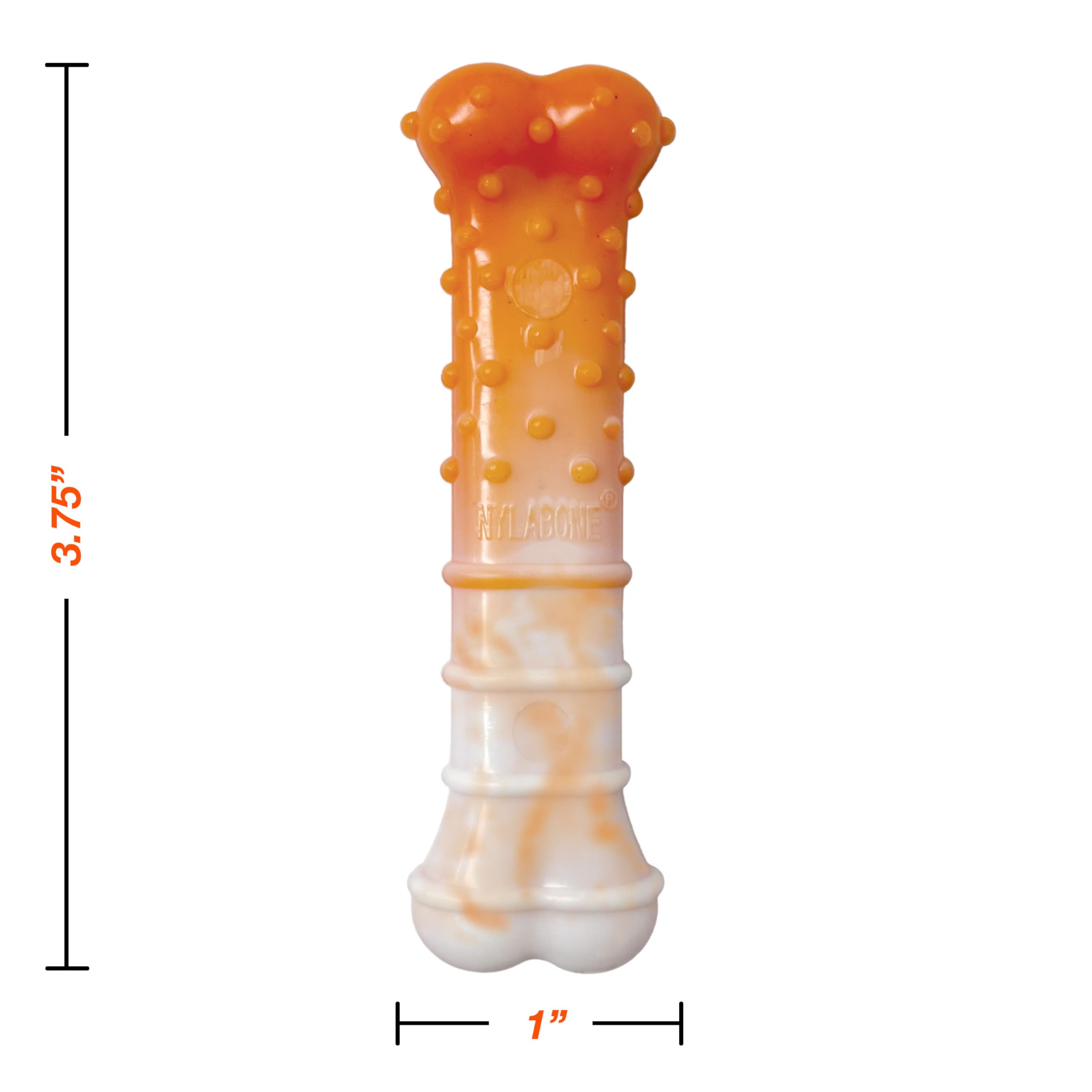 Nylabone Limited Edition 70th Birthday Textured Bone Power Chew Toy for Dogs, Durable & Tough Dog Toys for Aggressive Chewers, R
