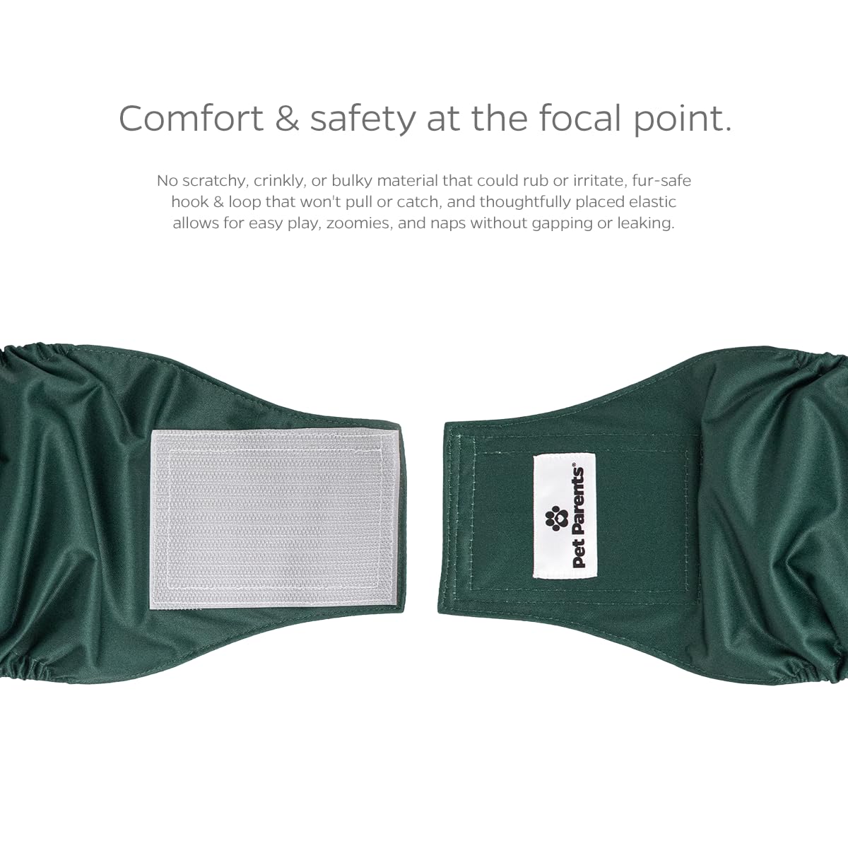 Pet Parents Premium Washable Belly Bands For Male Dogs & Extendrs, (3Pack) Of Male Dog Diapers & Male Dog Belly Bands, Color: Spruce, Size: Medium Dog Diapers Male
