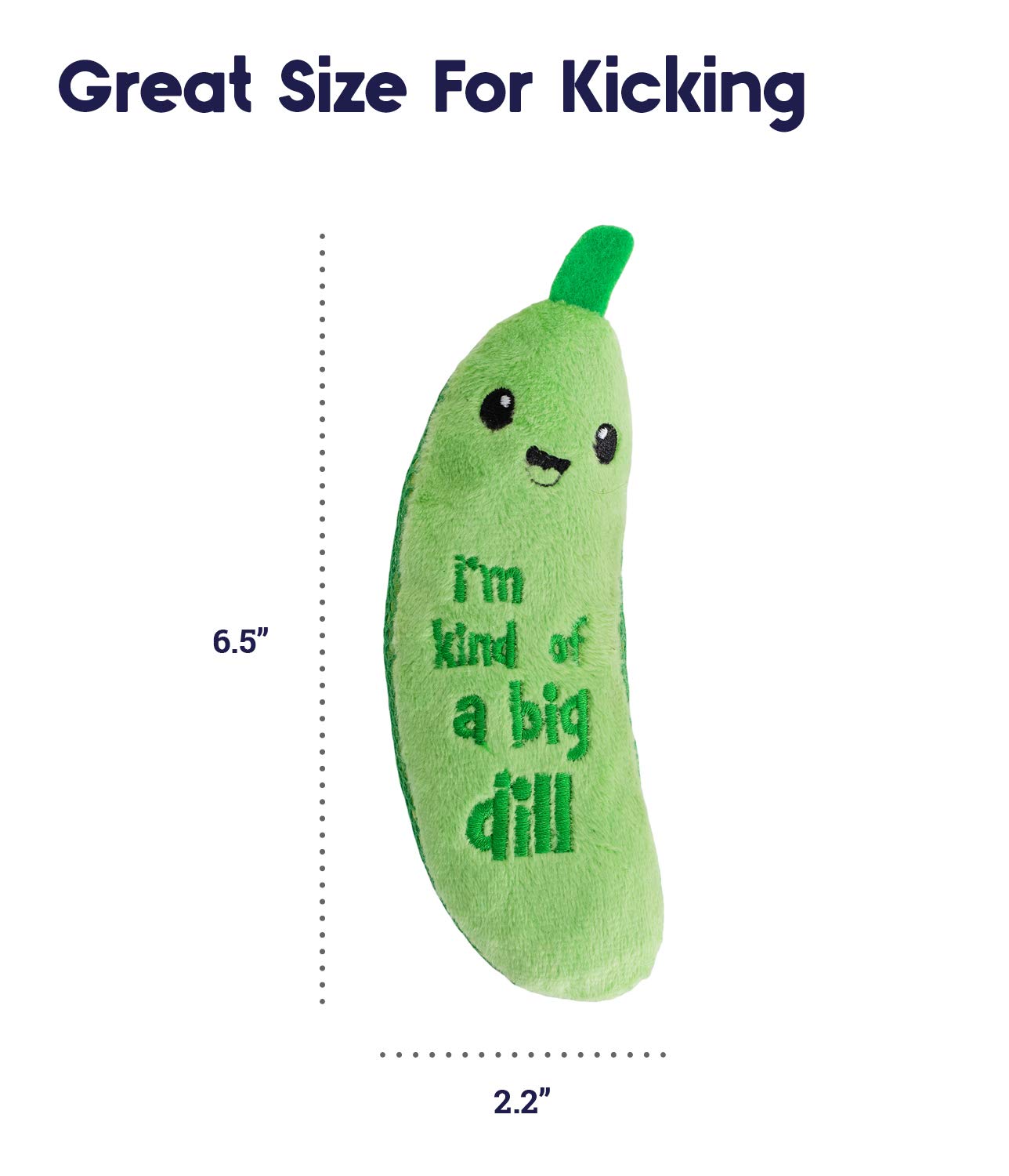 Catstages Crunchy Pickle Kicker Dental Catnip Cat Toy