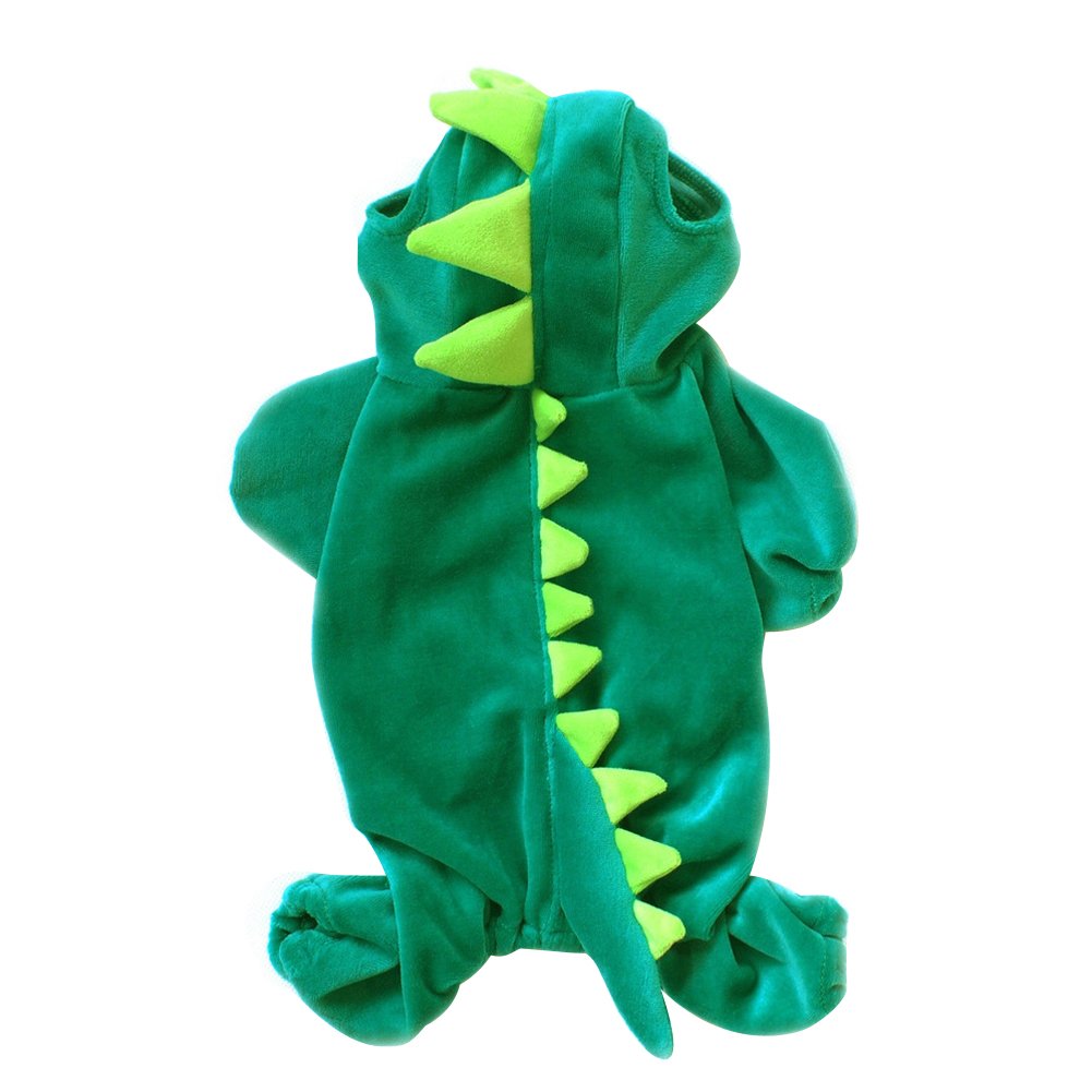 Nacoco Dog Dinosaur Design Costume Green Pet Clothes For Medium & Large Dog (Green, M)