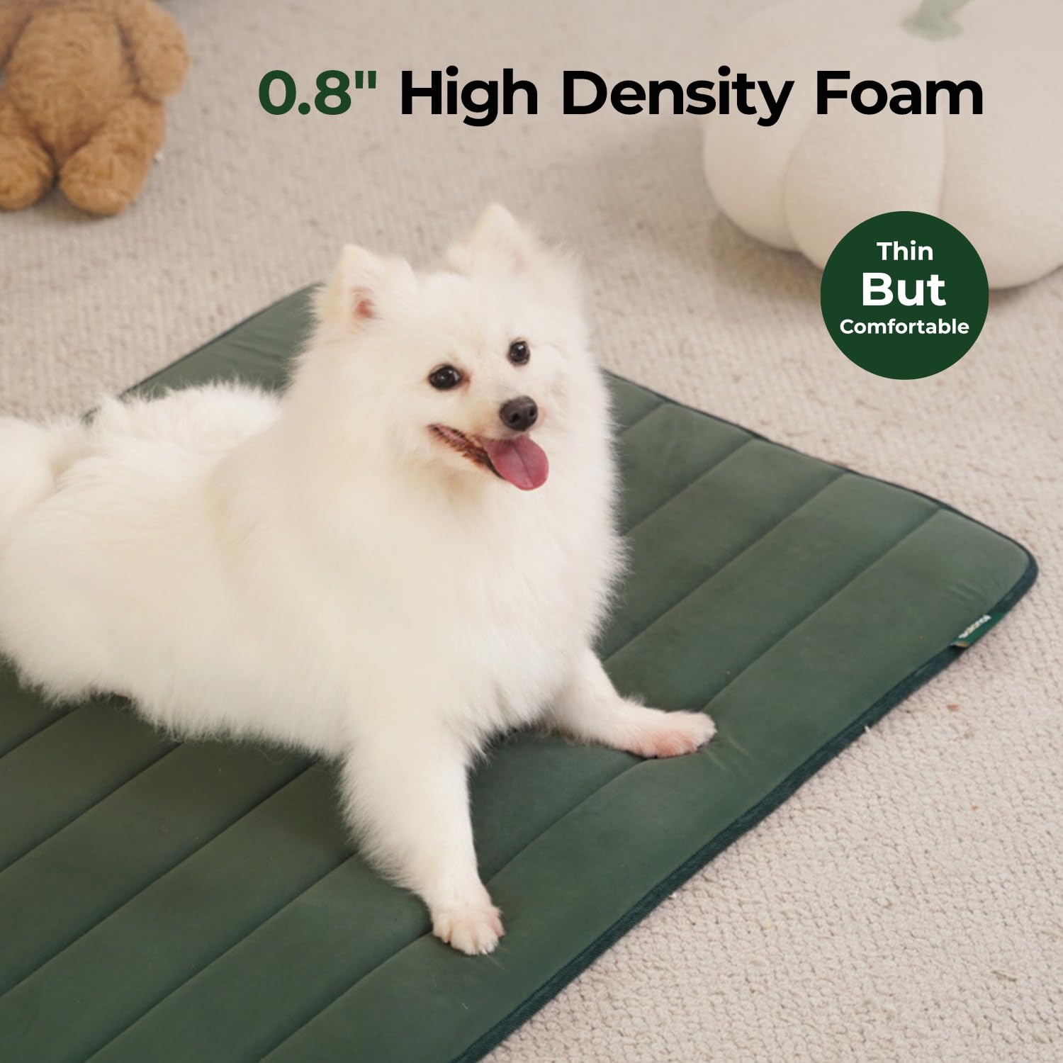 Balance Dog Crate Pad, Dog Foam Crate Mat Kennel Pad, Washable Water-Resistant Pet Bed Flat Dog Cage Mat For X-Large Dogs