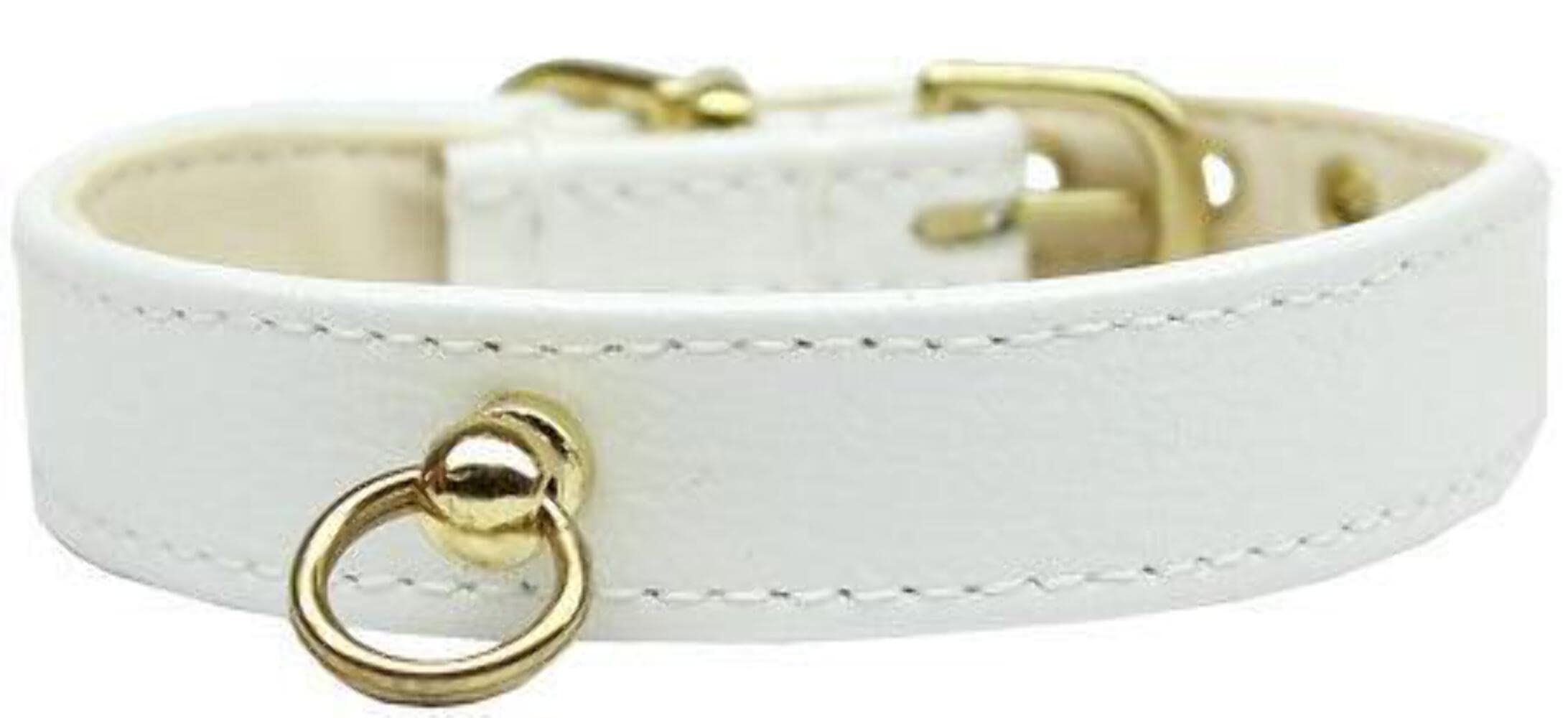Dog, Puppy and Pet Collar, "#70 Plain, Blank" White 20