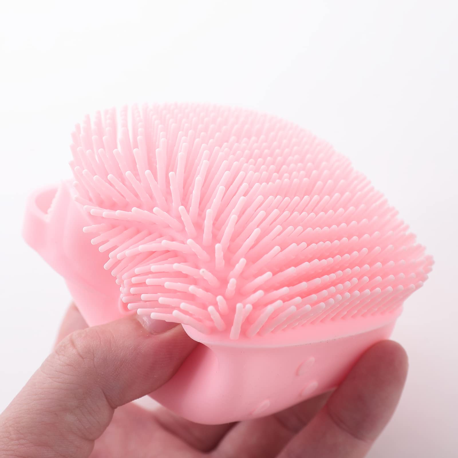 Kuber Industries Dog Brush With Shampoo Container|Cat & Dog Bath Brush For Bathing|Exfoliating|Scrubbing|Massaging & Relaxing|So