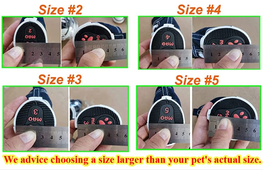 Abcgoodefg Pet Dog Puppy Nonslip Canvas Sport Shoes Sneaker Boots Rubber Sole