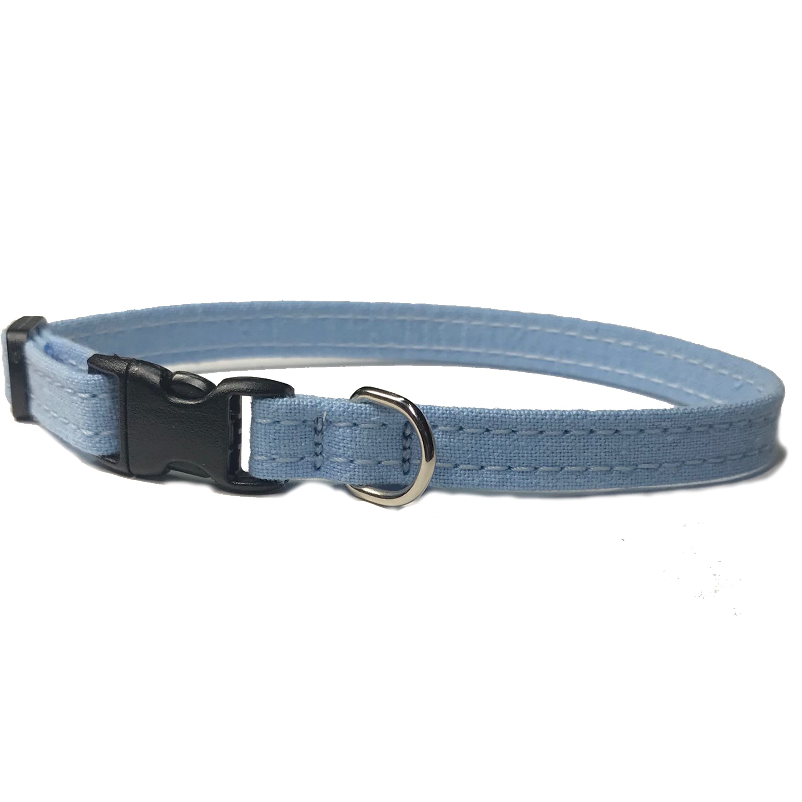 Hemp Toy Dog Collar, Puppy Dog Collar Available In Red, Yellow, Brown, Green, Blue, Purple, Pink, White, & Lt. Blue For Small An