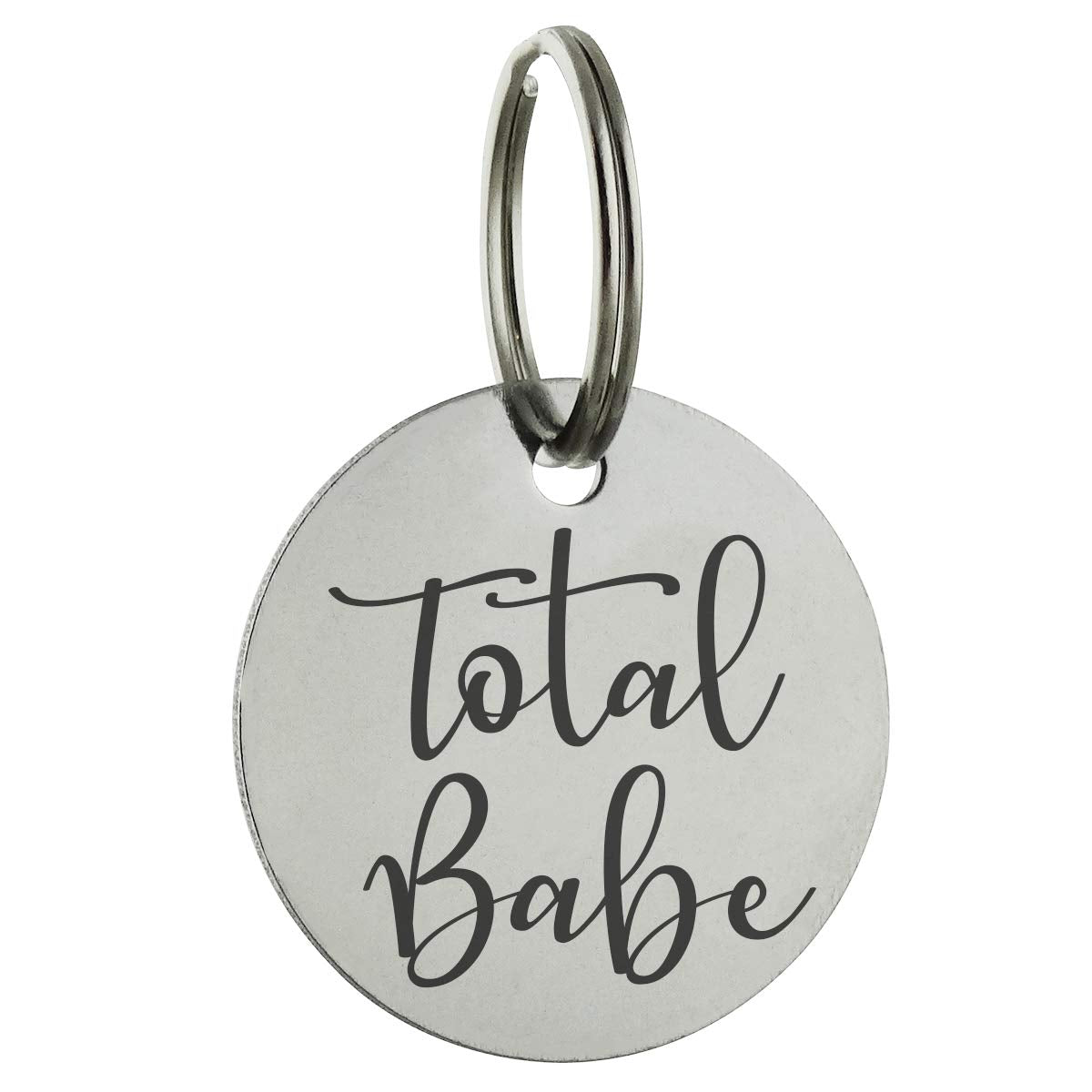 Total Babe Personalized Pet Id Tag - 30Mm Double Sided Laser Engraved For Dog Or Cat