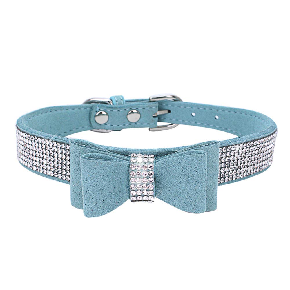 Dog Collar With Bowtie For Girls Medium