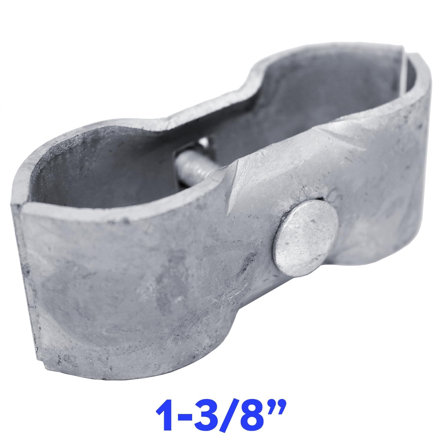 Chain Link Fence Panel Clamps ~ Kennel Clamps: (8 Set) For 1-3/8' Chain Link Fence Pipe Panel Frames. For Dog Kennels/Dog Runs, Or Temporary Chain Link Fence. Saddle Clamps.
