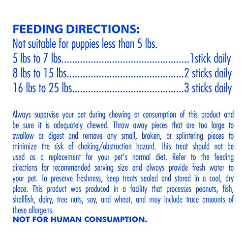 N-Bone Puppy Teething Sticks Chicken Flavor Dog Treats Holiday Version, 3.74-oz Bag, Natural