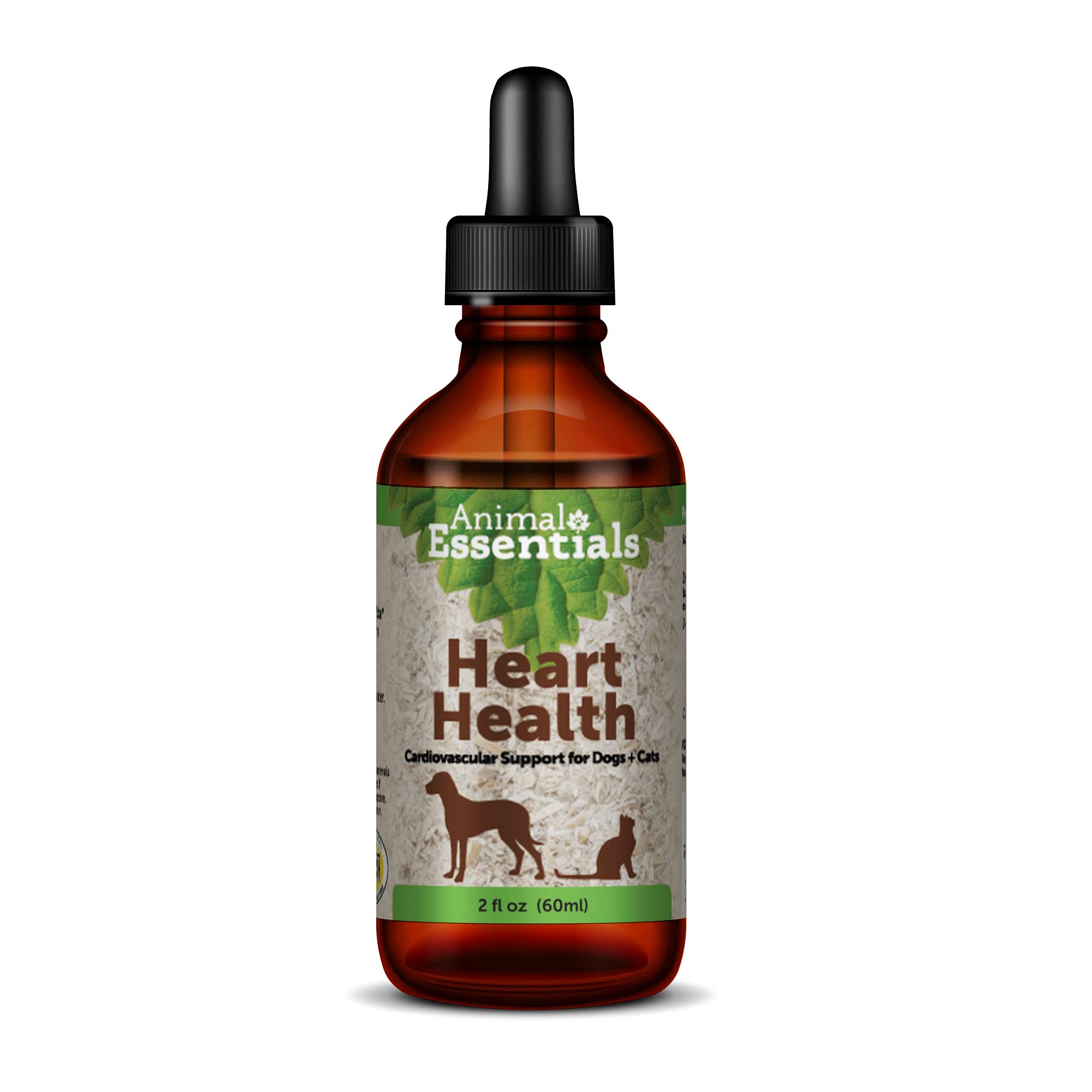 Animal Essentials Heart Health Cardio Strength for Dogs and Cats, 2 fl oz  Made in USA Organic Hawthorn Berries Alcohol Free