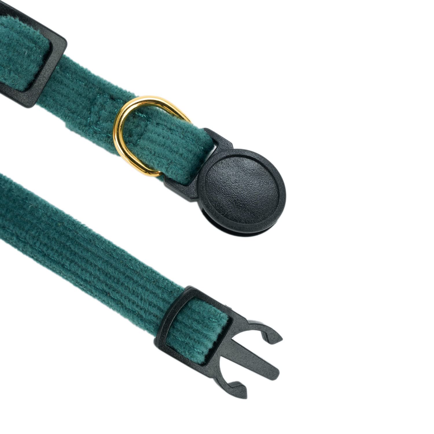 Ewinoom 2 Pack Soft Corduroy Cat Collars With Bow Tie & Bell, Adjustable Breakaway Cotton Kitty Bowtie Collar For Boy Male Cats(