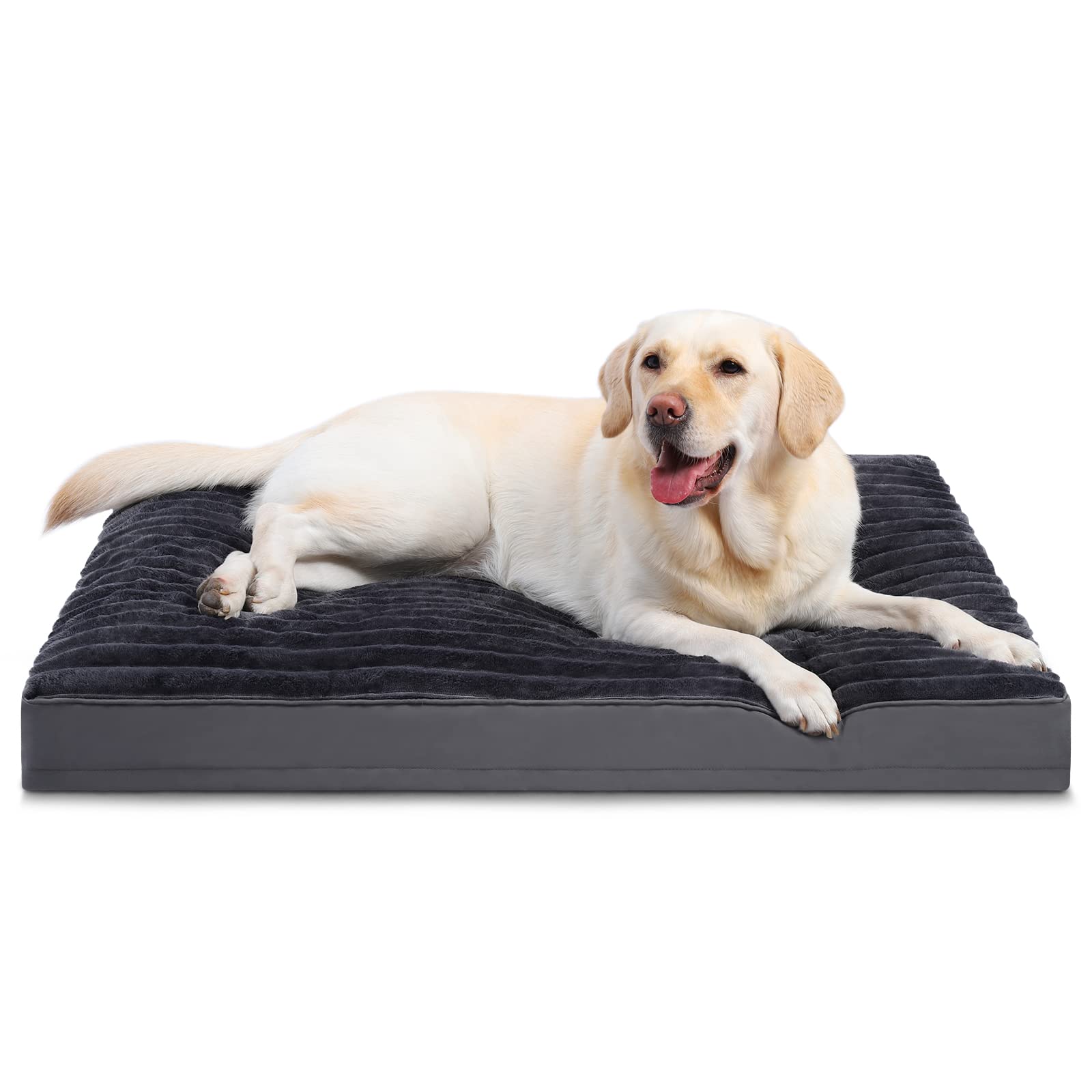 Vonabem Jumbo Dog Bed Washable With Removable Cover Waterproof, Dog Crate Beds For Xxxl Xxl Xl Large Jumbo Dogs, Anti-Slip Pet B