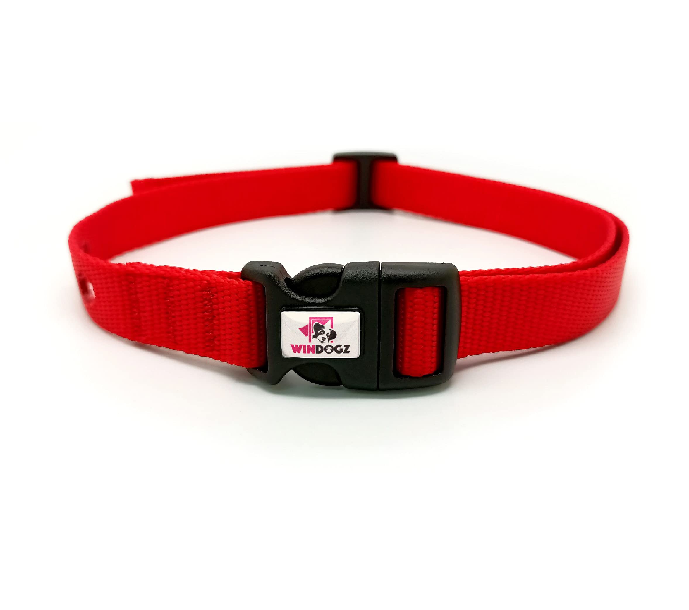Windogz Fence Dog Collar Replacement Strap, Heavy Duty, Comes In 4 Dog Loving Colors, Red, Blue, Black, Orange, Compatible With 