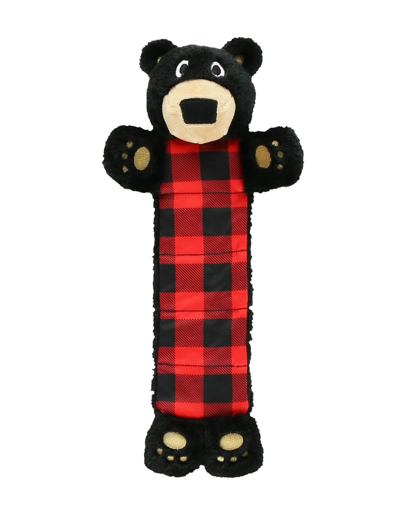 Lazy One Bear Squeaky Dog Toy, Soft Crinkle Toy For Dogs, Durable Fabric For Small, Medium, And Large Breeds