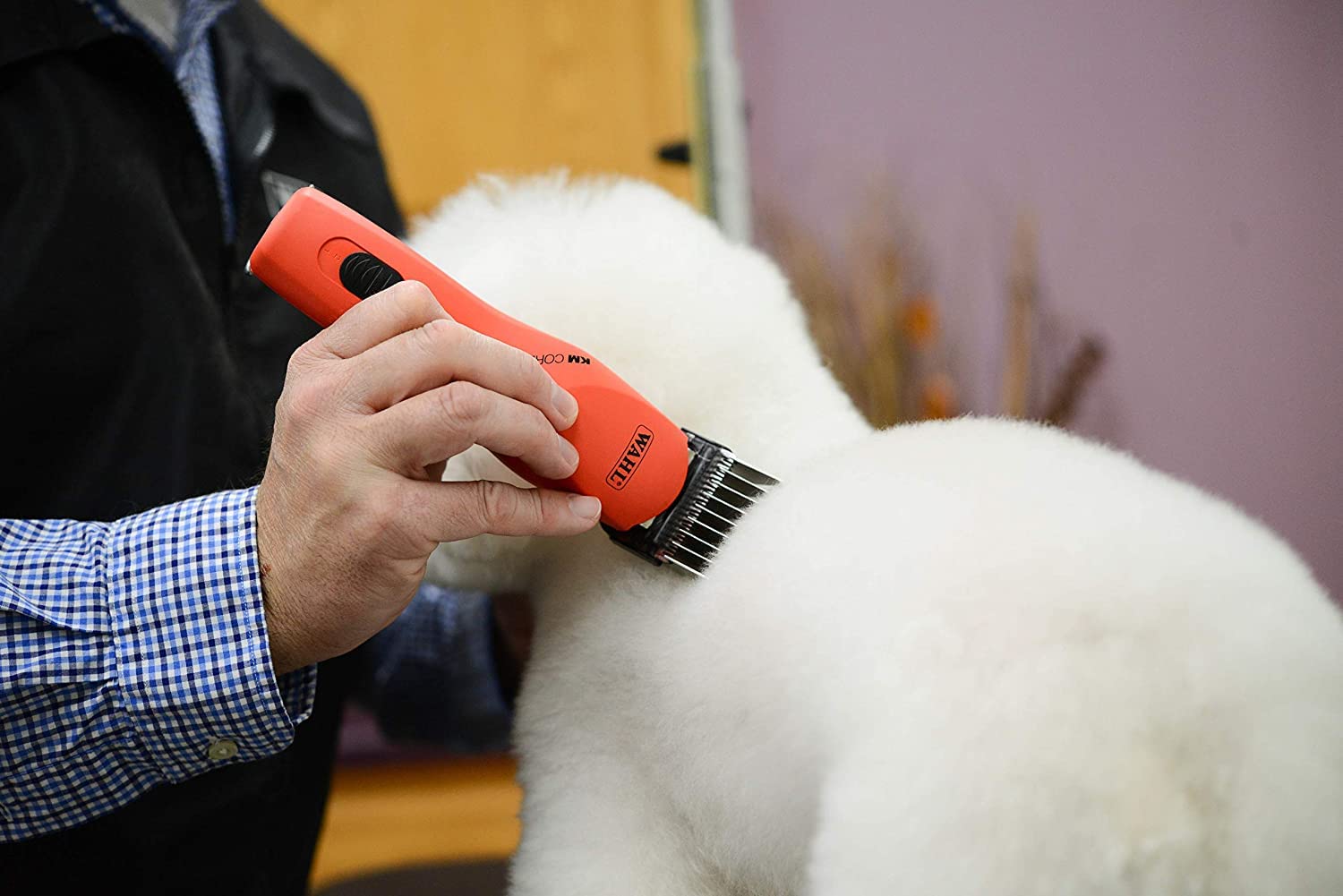 Wahl Professional Animal Stainless Steel Attachment Guide Comb Detachable Blade Pet Clippers - #0, 5/8 Inch Cut Length (3375-100), Yellow