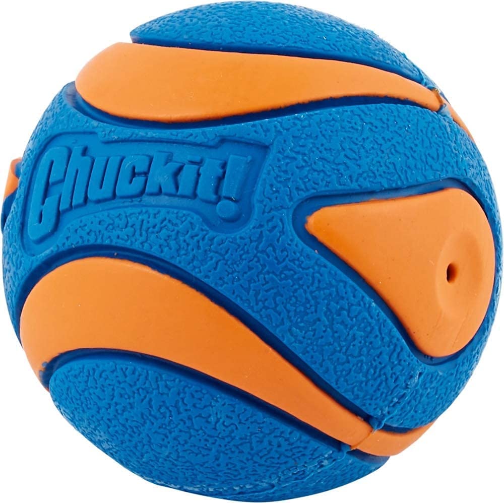 Chuckit! 6 Pack Of Ultra Squeaker Ball Dog Toys, Medium, Whistles When Thrown
