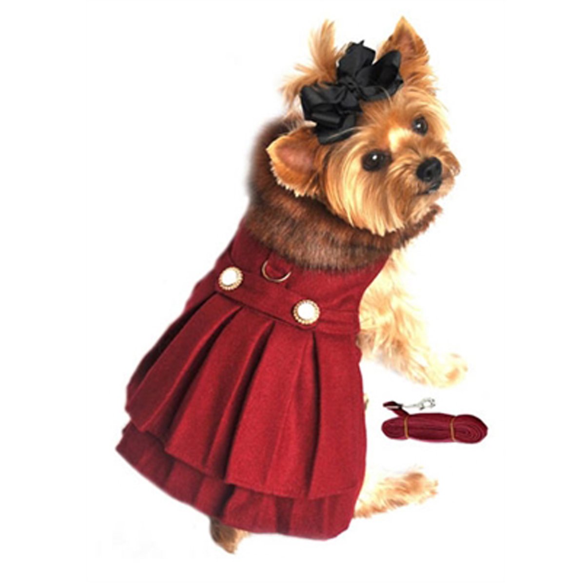 Doggie Design Fall Sweaters (Pink Snow, S)