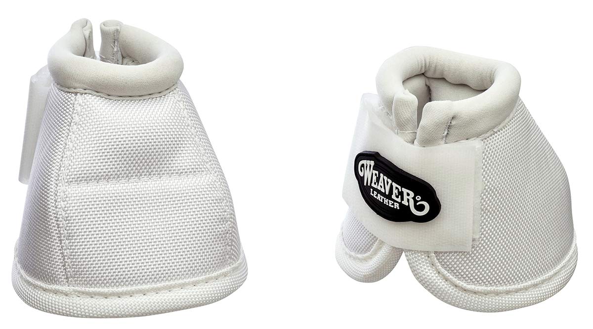 Weaver Leather Ballistic No-Turn Bell Boots , White, Medium