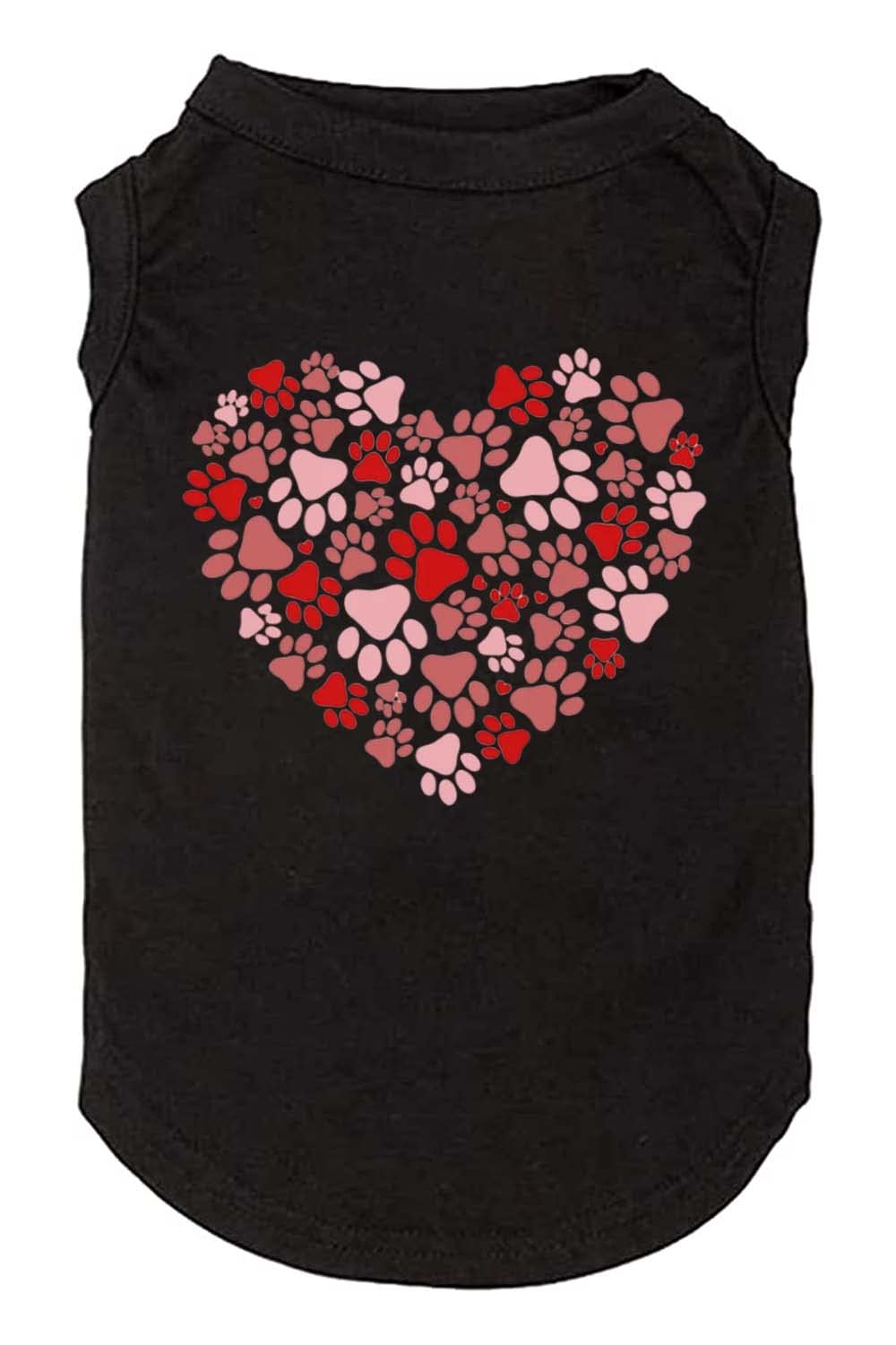 Dog Shirts Hearts Print Funny Graphic Small Large Dog Clothes Puppy Vest Gift For Dog Valentine'S Day Apparel (Medium, Q-Black01)