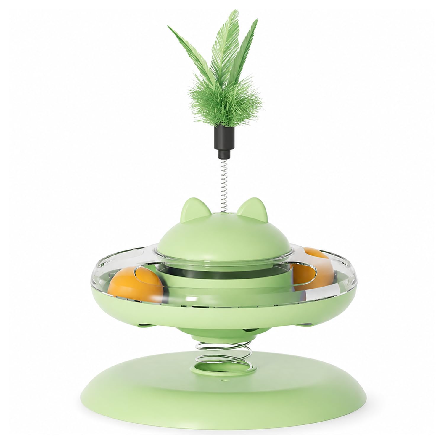 Emily Pets Pet Leaky Turntable Toy For Cats, Interactive Treat Dispensing Puzzle Feeder, Slow Feeding, Iq Training, Exercise & E