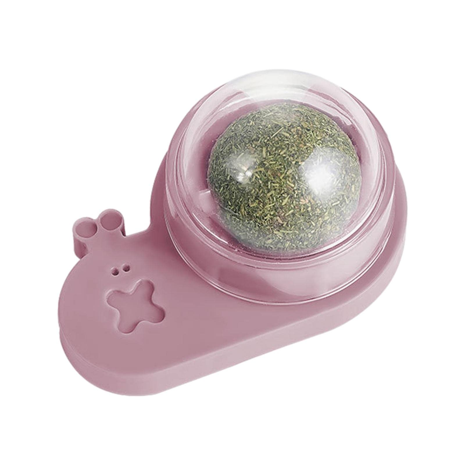 Atorse Catnip Ball Toys SelfAdhensive Interactive Teeth Grinding Toy Table Pink