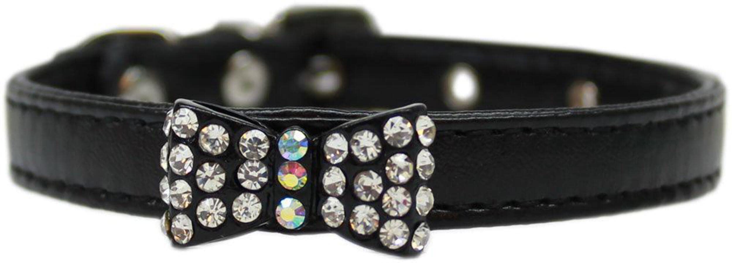 Dog, Puppy & Pet Fashion Collar, Bow-Dacious Crystal Red 16