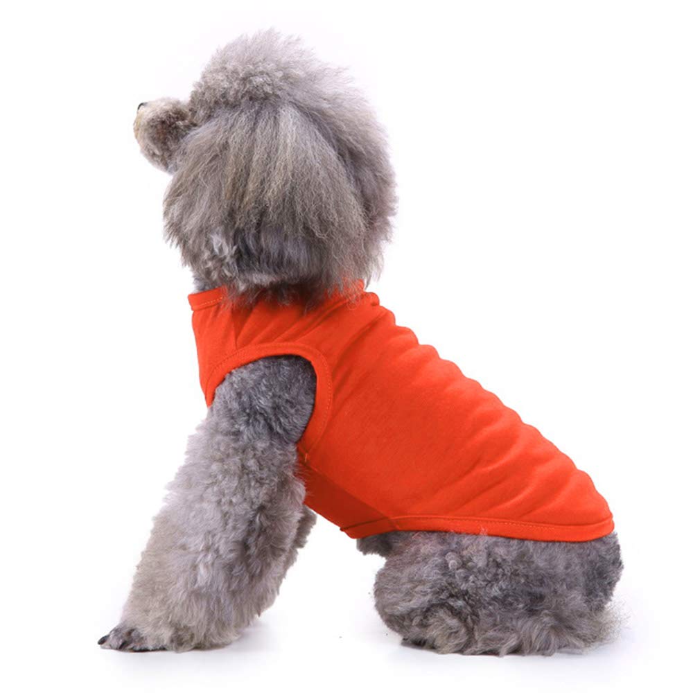 Dog Shirts Clothes, Chol&Vivi Dog Clothes Plain Dog T Shirt Vest, 2Pcs Blank Dog Shirts Clothes Fit For Extra Small Medium Large