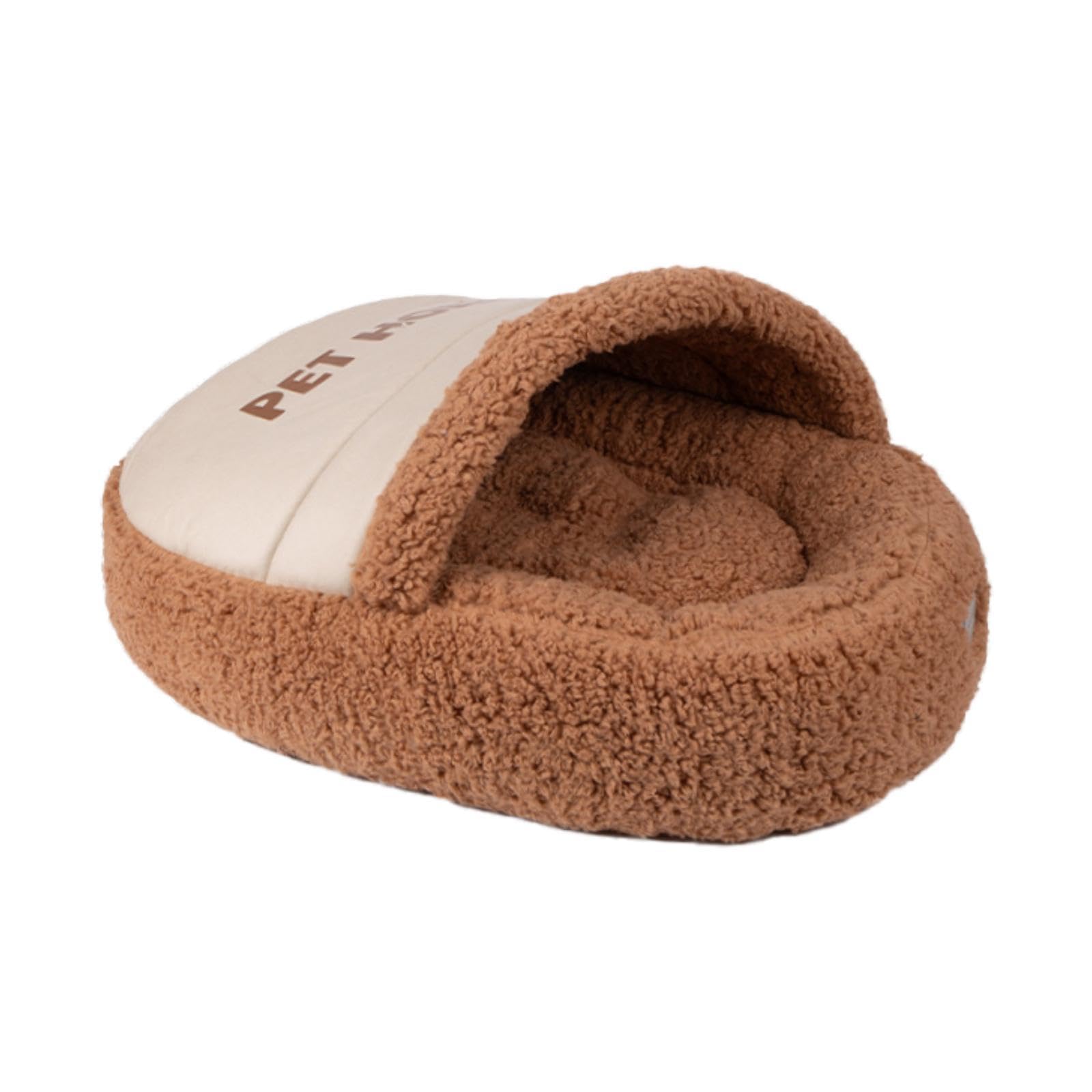 ZOOMELLA Slipper Cat Bed with Cover Comfortable Dog Bed Soft Cozy for Small Dogs 65x45cm