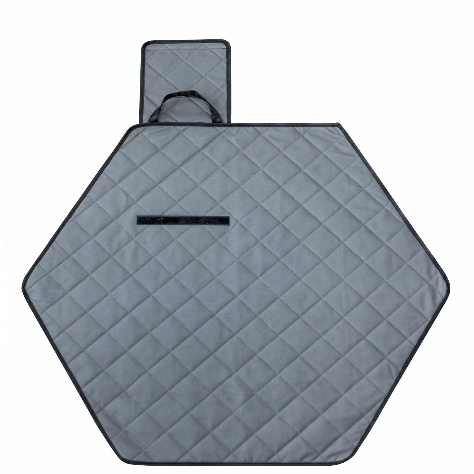 Merishopp Gray Hexagonal Pet Mat Black Trim Quilted Pet Mat Padded Sleep Pad Oxford Cloth, L 60CM | Pet Supplies | Small Animal 