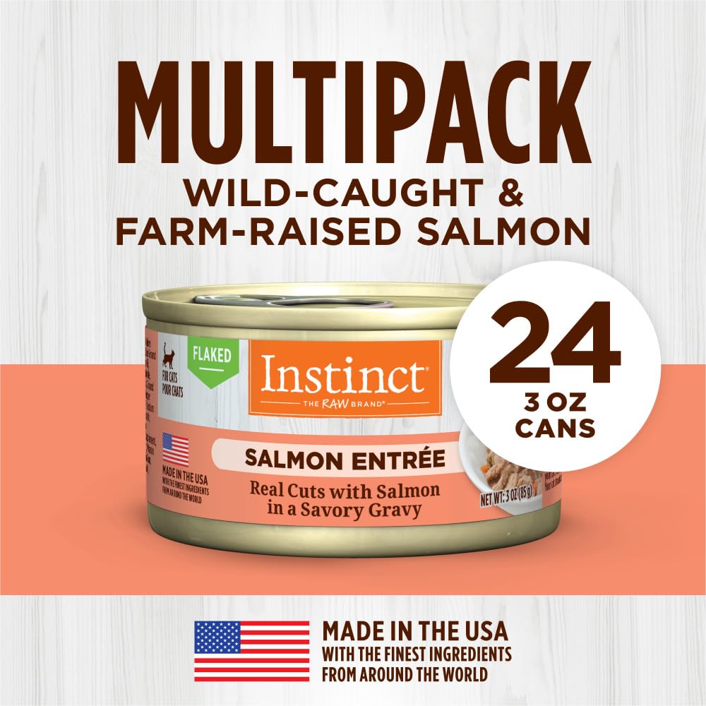 Instinct Flaked Salmon Entr  e Wet Cat Food 3 oz. Can