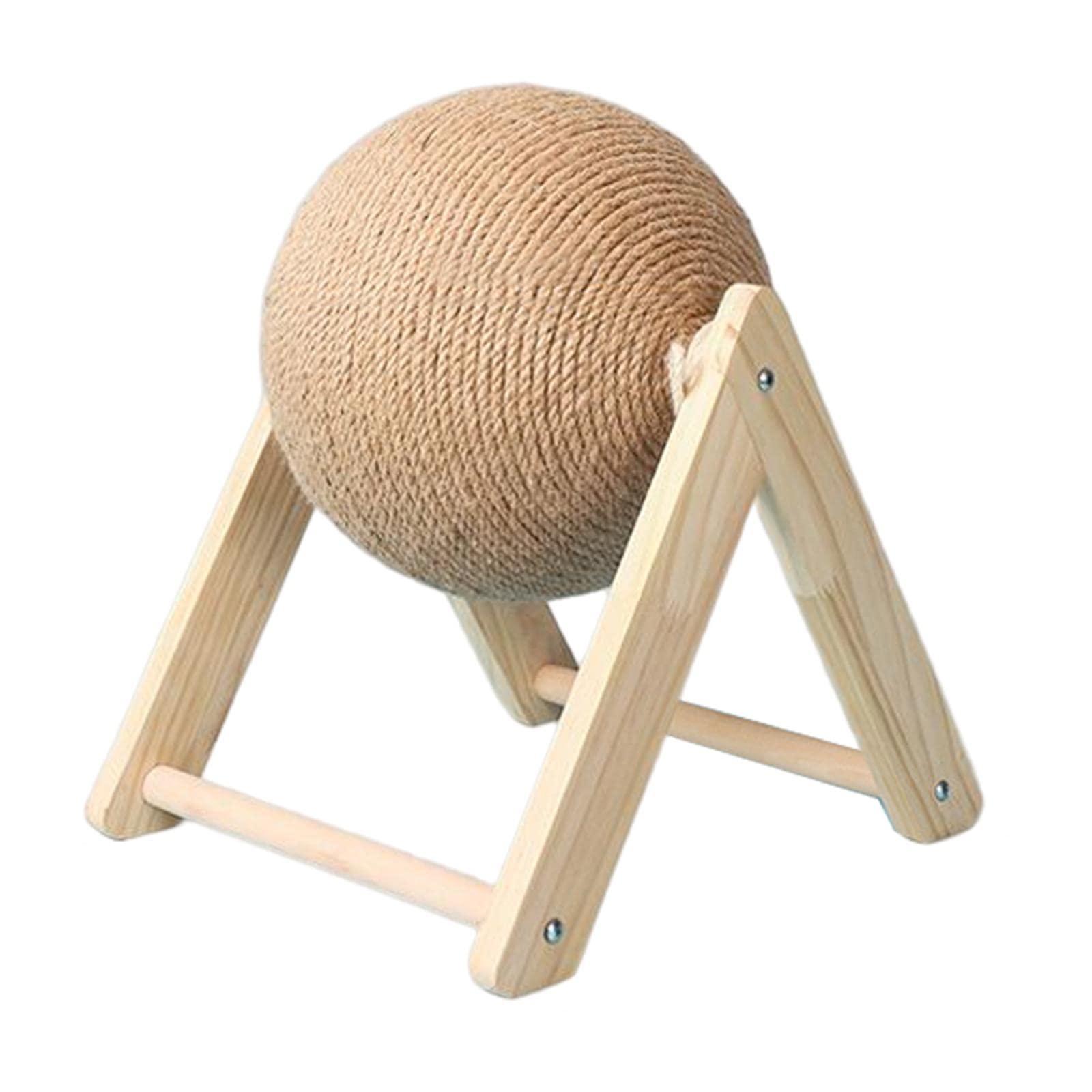 Calandis Sisal Cat Scratching Rotatable Ball For Pet Kitten Pet Toy Interactive V Shaped