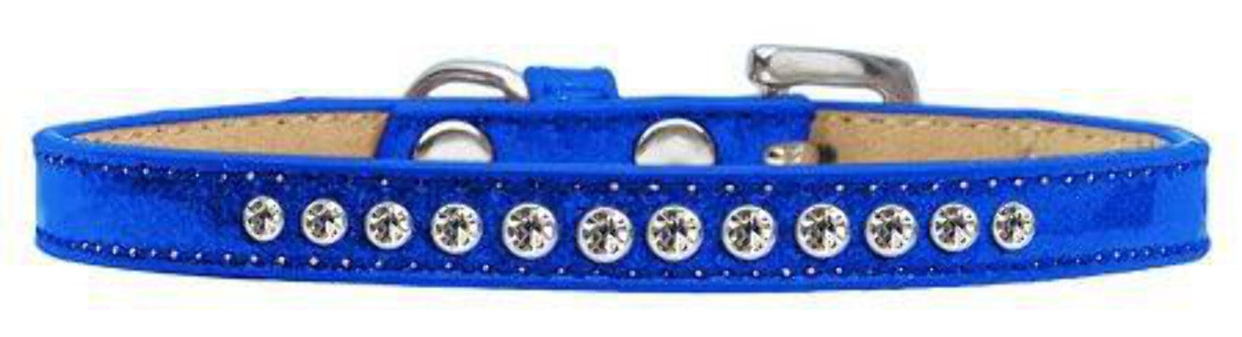 Dog, Puppy & Pet Ice Cream Collar, Clear Crystal Rimsets Gold 16