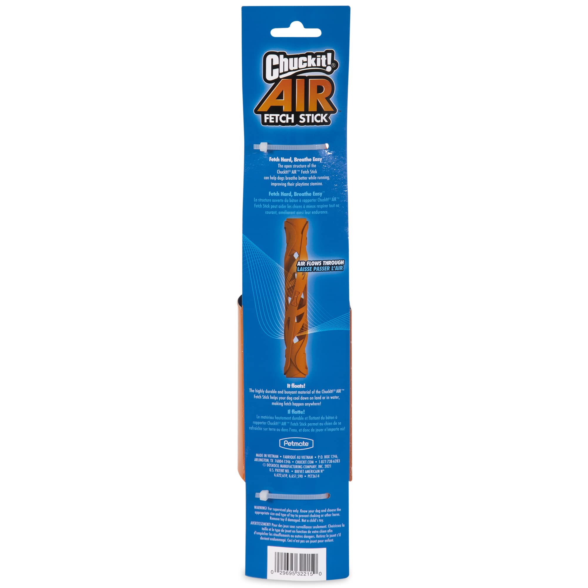 Chuckit! Air Fetch Stick Dog Toy, Large, Orange