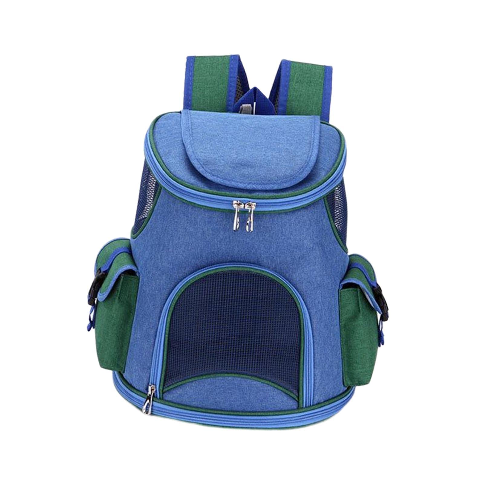 ILSMYSUTRA Pet Carrier Backpack Adjustable Strap Pet Travel Bag for Camping Outdoor Dog Dark Blue 6.6Lb | Dog Supplies | Carrier
