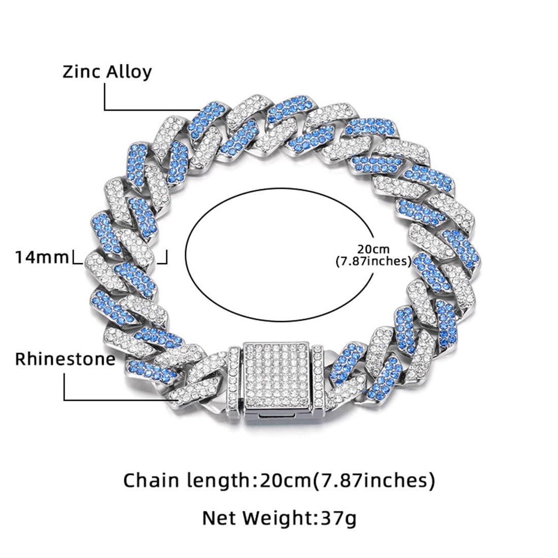 Golden Dog Necklace, Diamond Cuban Link Bling Dog Collars Glitter Chain Rhinestone Dog Collar For For Small Medium Large Pet Dog